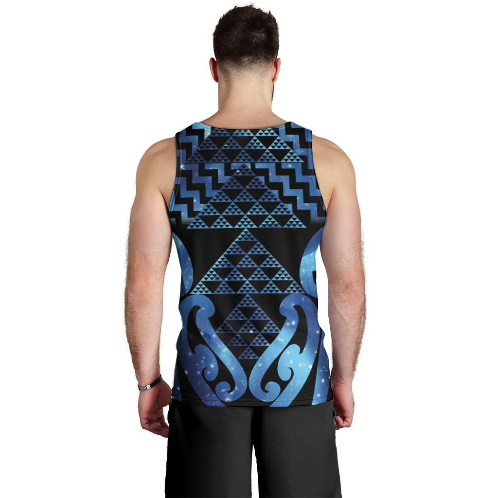Taniko Motifs Matariki New Zealand Men Tank Top NZ Niho Taniwha Poutama LT14 - Polynesian Pride