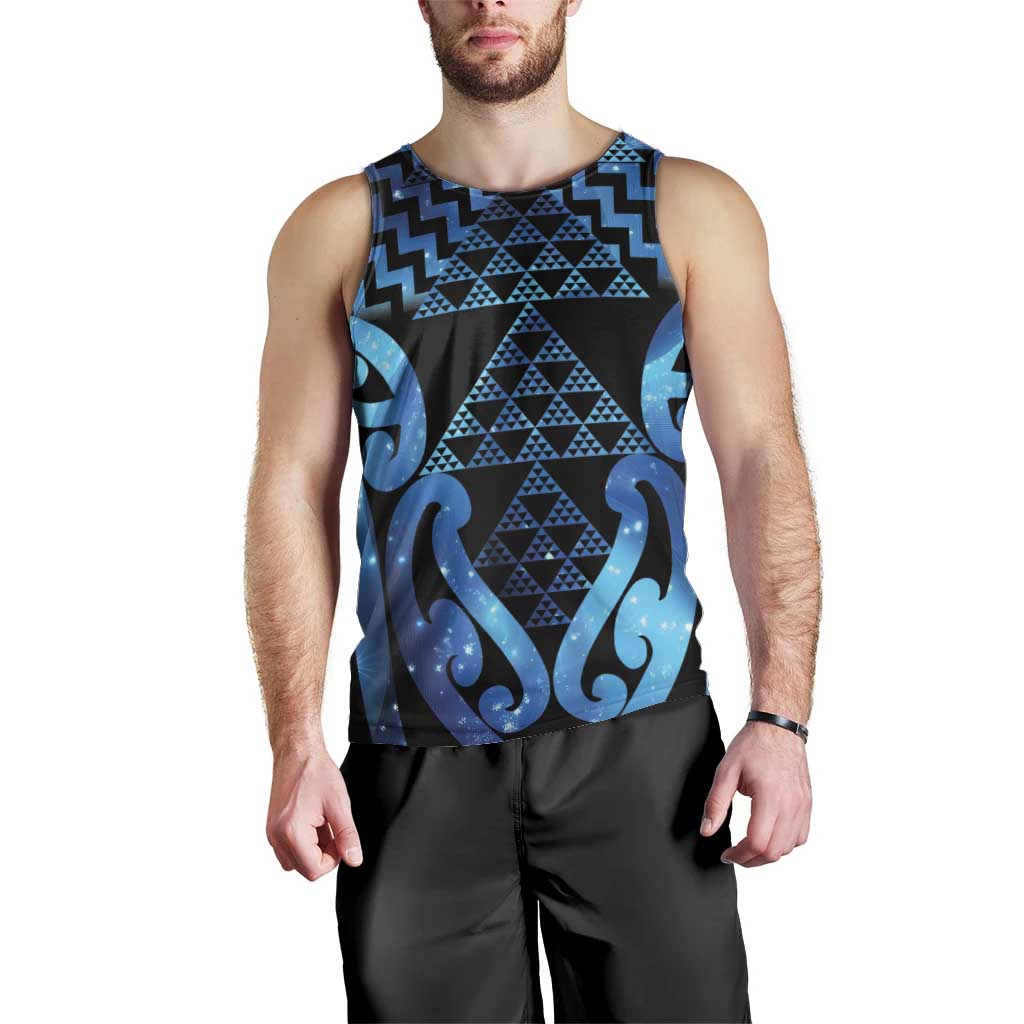 Taniko Motifs Matariki New Zealand Men Tank Top NZ Niho Taniwha Poutama LT14 - Polynesian Pride