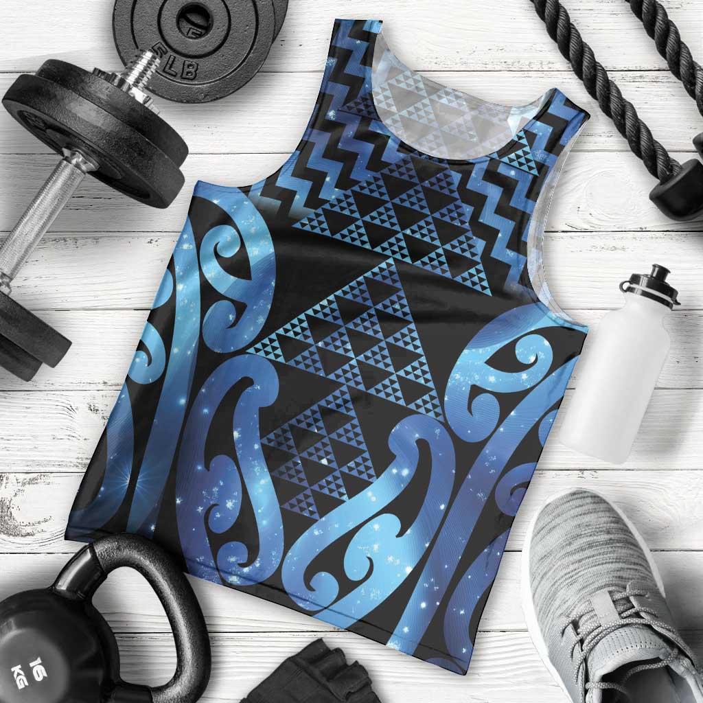 Taniko Motifs Matariki New Zealand Men Tank Top NZ Niho Taniwha Poutama LT14 - Polynesian Pride