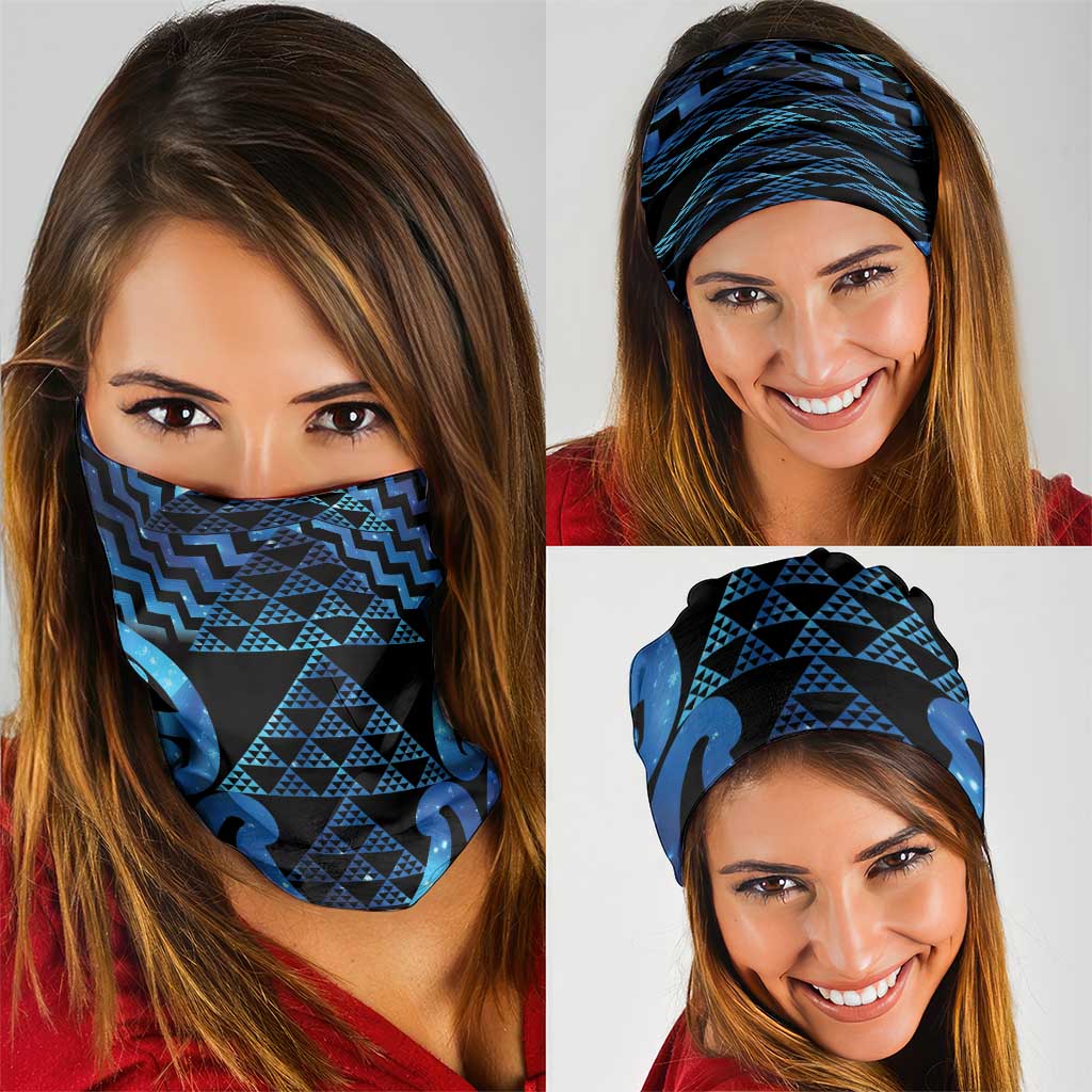 Taniko Motifs Matariki New Zealand Neck Gaiter NZ Niho Taniwha Poutama LT14 - Polynesian Pride