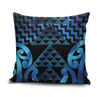 Taniko Motifs Matariki New Zealand Pillow Cover NZ Niho Taniwha Poutama LT14 Blue - Polynesian Pride