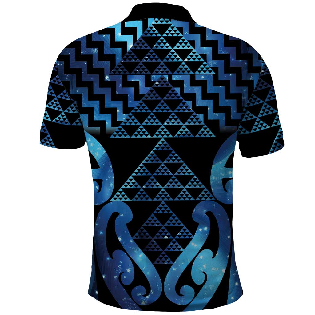 Taniko Motifs Matariki New Zealand Polo Shirt NZ Niho Taniwha Poutama LT14 - Polynesian Pride