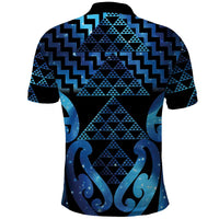 Taniko Motifs Matariki New Zealand Polo Shirt NZ Niho Taniwha Poutama LT14 - Polynesian Pride