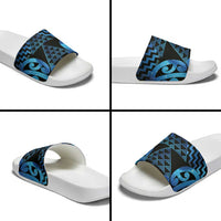 Taniko Motifs Matariki New Zealand Slide Sandals NZ Niho Taniwha Poutama LT14 - Polynesian Pride