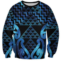 Taniko Motifs Matariki New Zealand Sweatshirt NZ Niho Taniwha Poutama