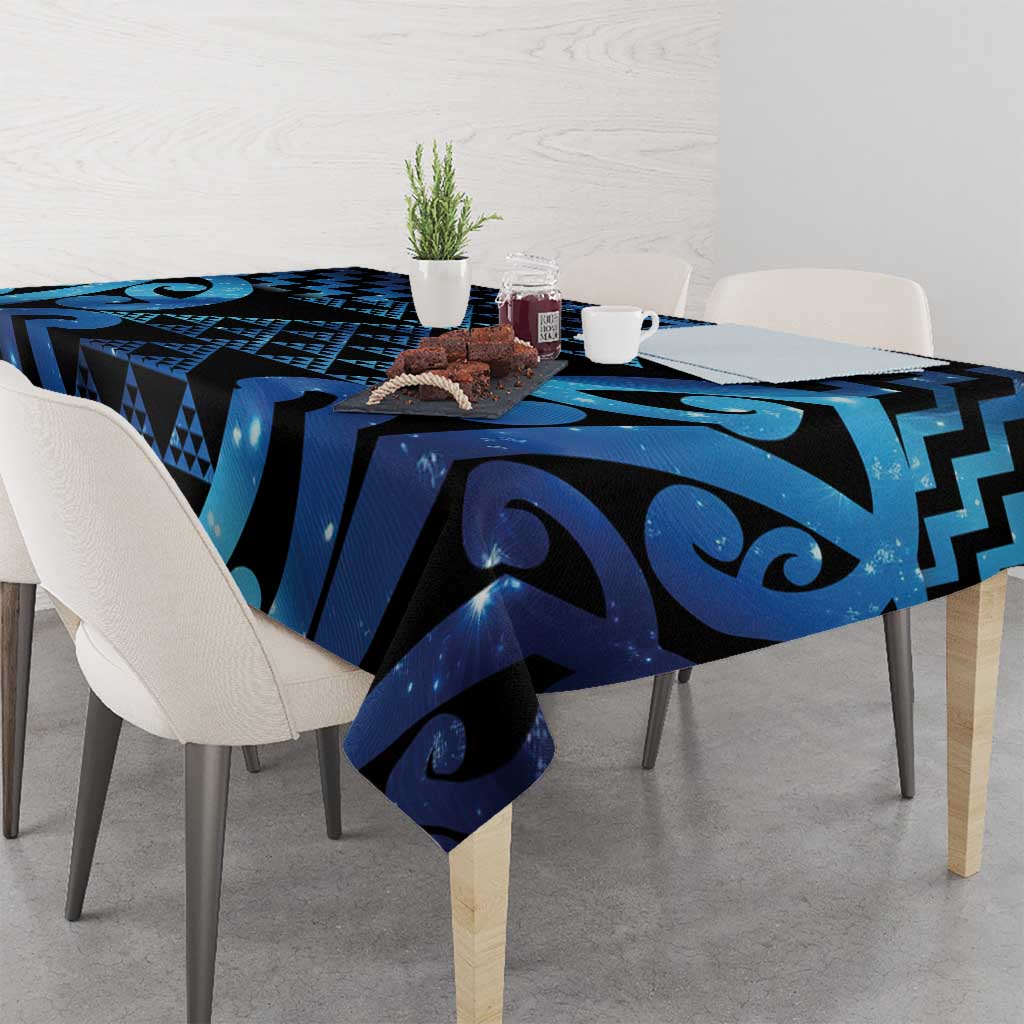 Taniko Motifs Matariki New Zealand Tablecloth NZ Niho Taniwha Poutama LT14 - Polynesian Pride