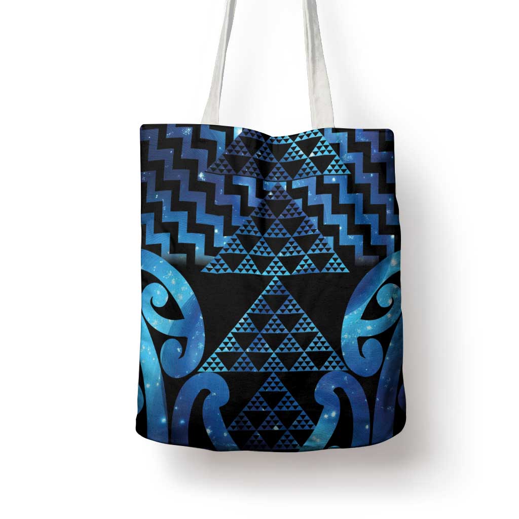 Taniko Motifs Matariki New Zealand Tote Bag NZ Niho Taniwha Poutama