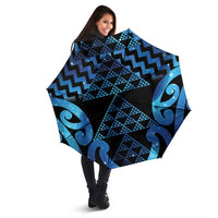 Taniko Motifs Matariki New Zealand Umbrella NZ Niho Taniwha Poutama LT14 - Polynesian Pride