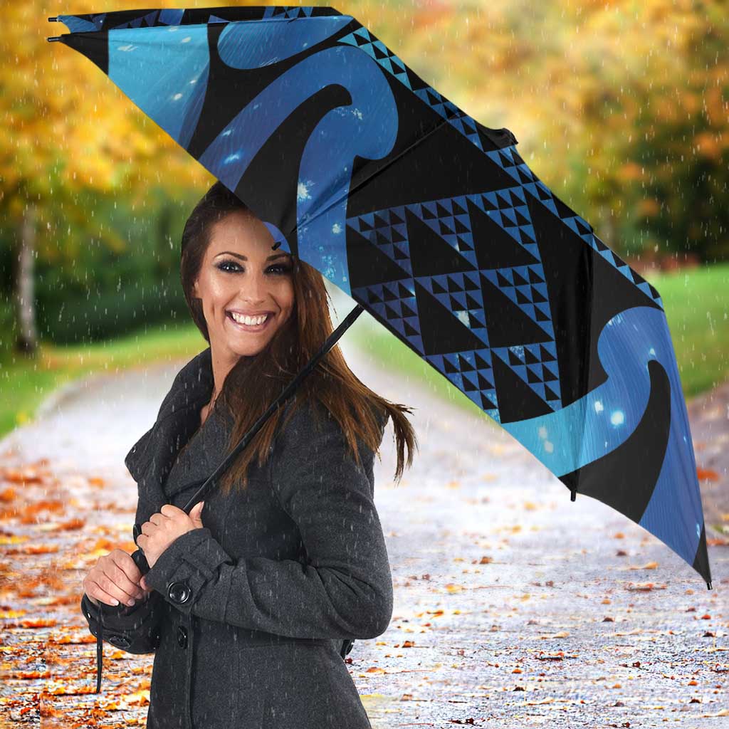 Taniko Motifs Matariki New Zealand Umbrella NZ Niho Taniwha Poutama LT14 - Polynesian Pride