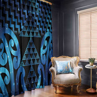 Taniko Motifs Matariki New Zealand Window Curtain NZ Niho Taniwha Poutama LT14 - Polynesian Pride
