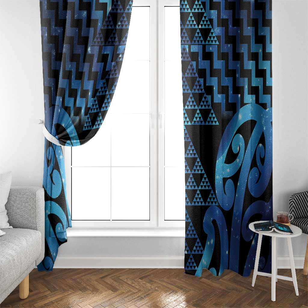 Taniko Motifs Matariki New Zealand Window Curtain NZ Niho Taniwha Poutama LT14 - Polynesian Pride