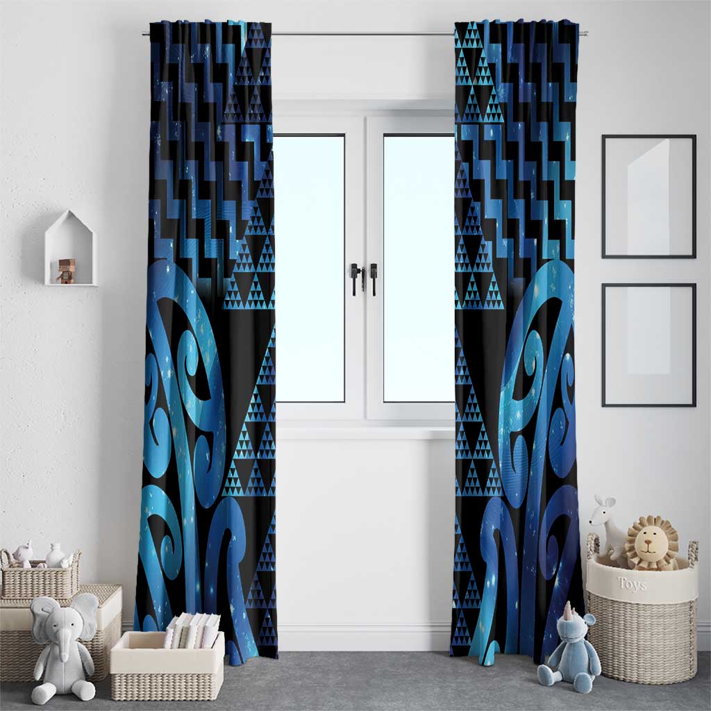 Taniko Motifs Matariki New Zealand Window Curtain NZ Niho Taniwha Poutama LT14 - Polynesian Pride