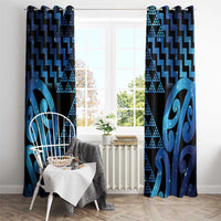 Taniko Motifs Matariki New Zealand Window Curtain NZ Niho Taniwha Poutama LT14 - Polynesian Pride