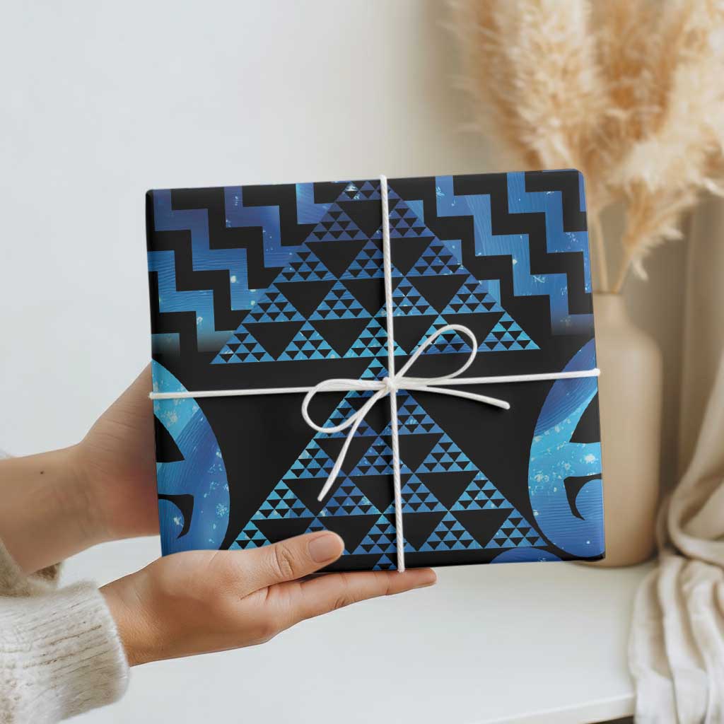 Taniko Motifs Matariki New Zealand Wrapping Paper NZ Niho Taniwha Poutama LT14 - Polynesian Pride