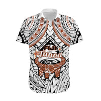 Fiji Tanoa Hawaiian Shirt Kava Bowl Fijian Tapa Brown Pattern LT14 - Polynesian Pride
