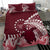 Cook Islands Mangaia Gospel Day Bedding Set Polynesian Art With Sea Turtle