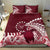 Cook Islands Mangaia Gospel Day Bedding Set Polynesian Art With Sea Turtle