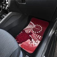 Cook Islands Mangaia Gospel Day Car Mats Polynesian Art With Sea Turtle