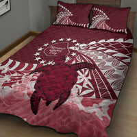 Cook Islands Mangaia Gospel Day Quilt Bed Set Polynesian Art With Sea Turtle