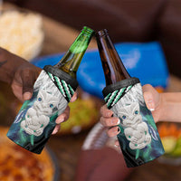 Aotearoa Korowai Motif 4 in 1 Can Cooler Tumbler Hei Tiki Poutama Maori Pattern LT14 - Polynesian Pride