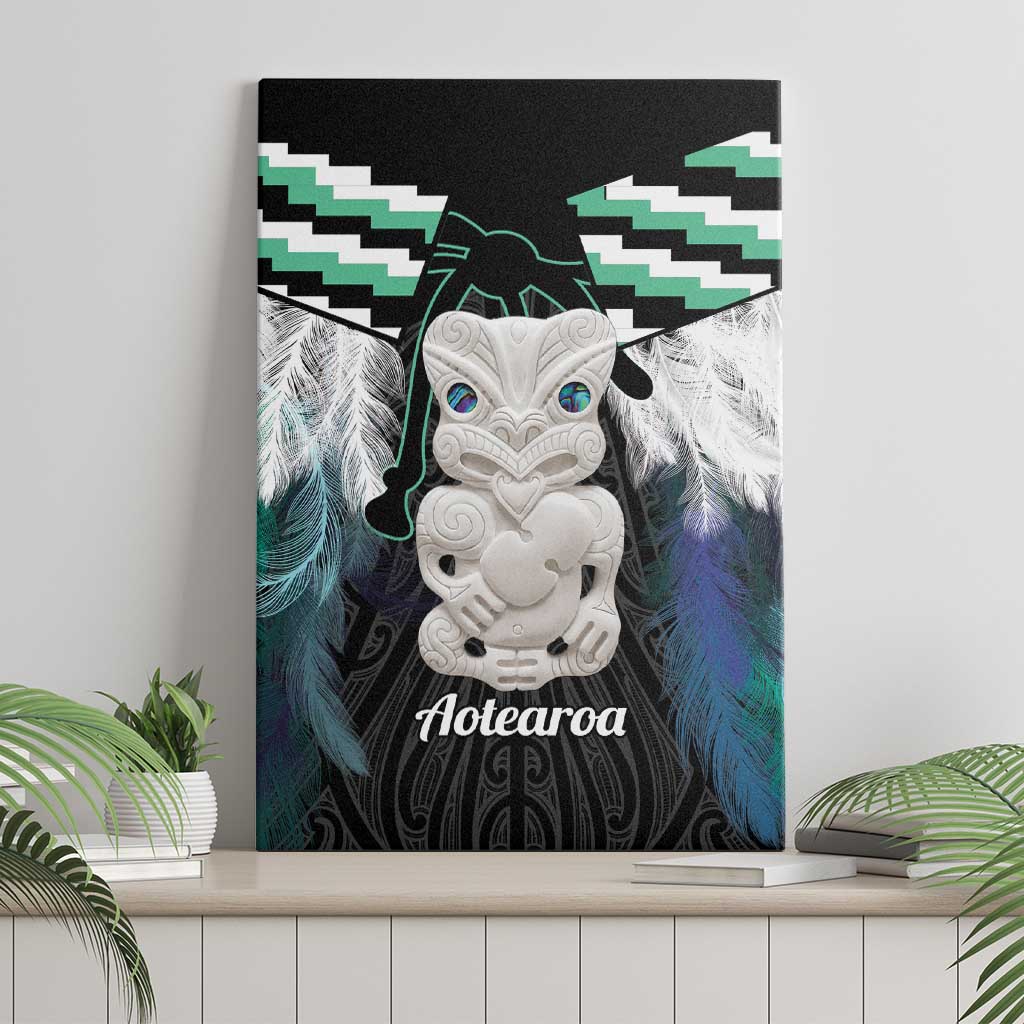 Aotearoa Korowai Motif Canvas Wall Art Hei Tiki Poutama Maori Pattern LT14 - Polynesian Pride