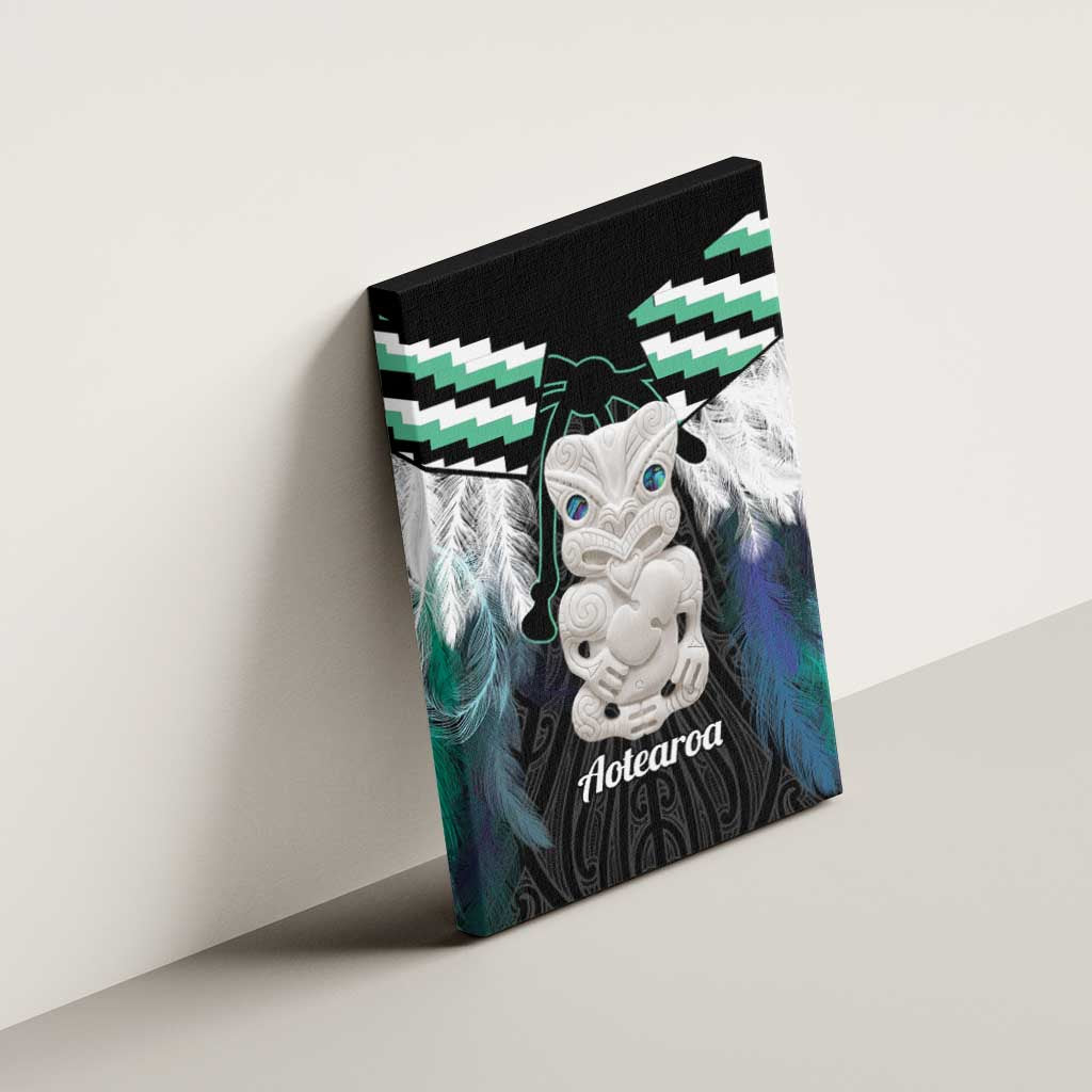 Aotearoa Korowai Motif Canvas Wall Art Hei Tiki Poutama Maori Pattern LT14 - Polynesian Pride
