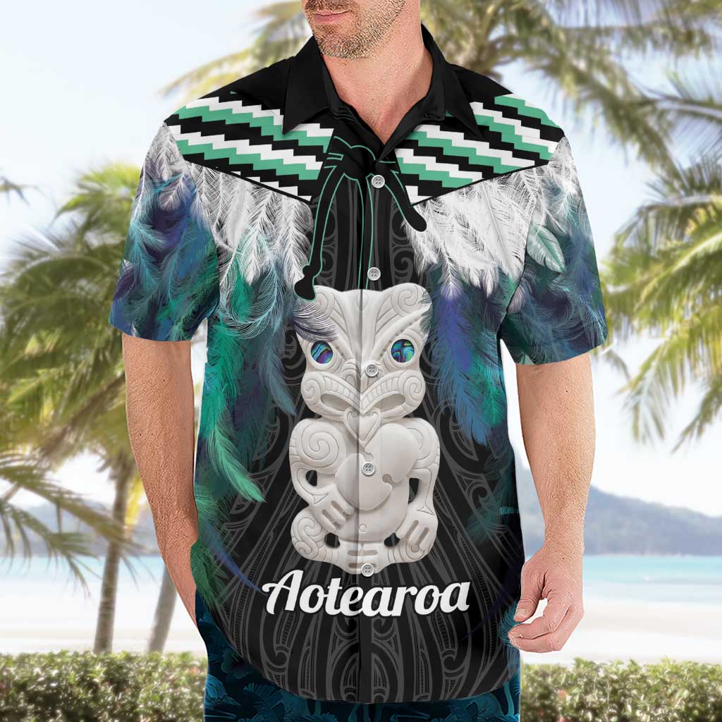 Aotearoa Korowai Motif Hawaiian Shirt Hei Tiki Poutama Maori Pattern LT14 - Polynesian Pride