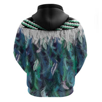Aotearoa Korowai Motif Hoodie Hei Tiki Poutama Maori Pattern
