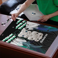 Aotearoa Korowai Motif Puzzle Hei Tiki Poutama Maori Pattern - Polynesian Pride