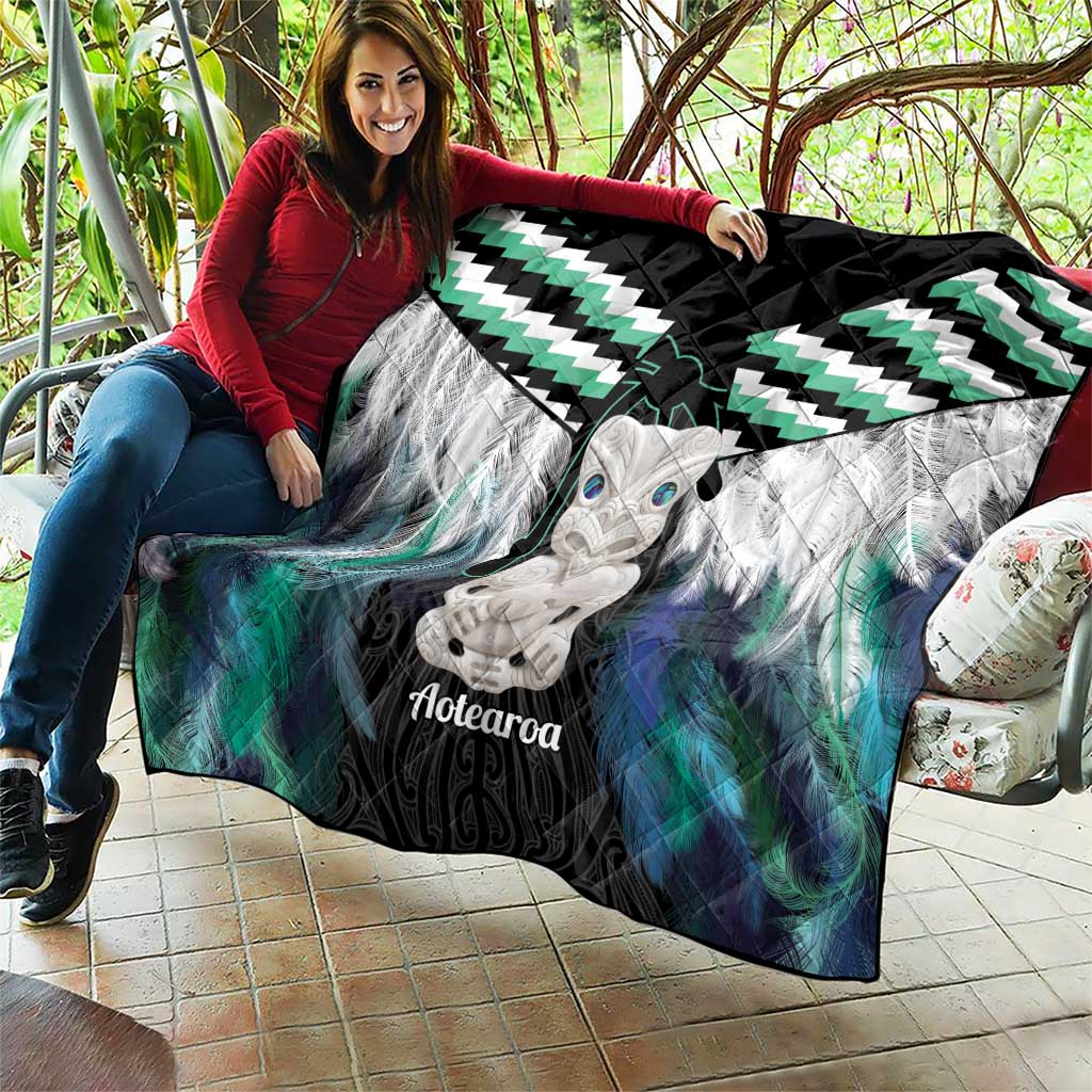Aotearoa Korowai Motif Quilt Hei Tiki Poutama Maori Pattern