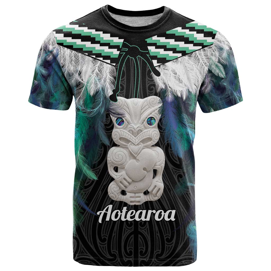 Aotearoa Korowai Motif T Shirt Hei Tiki Poutama Maori Pattern