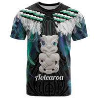 Aotearoa Korowai Motif T Shirt Hei Tiki Poutama Maori Pattern