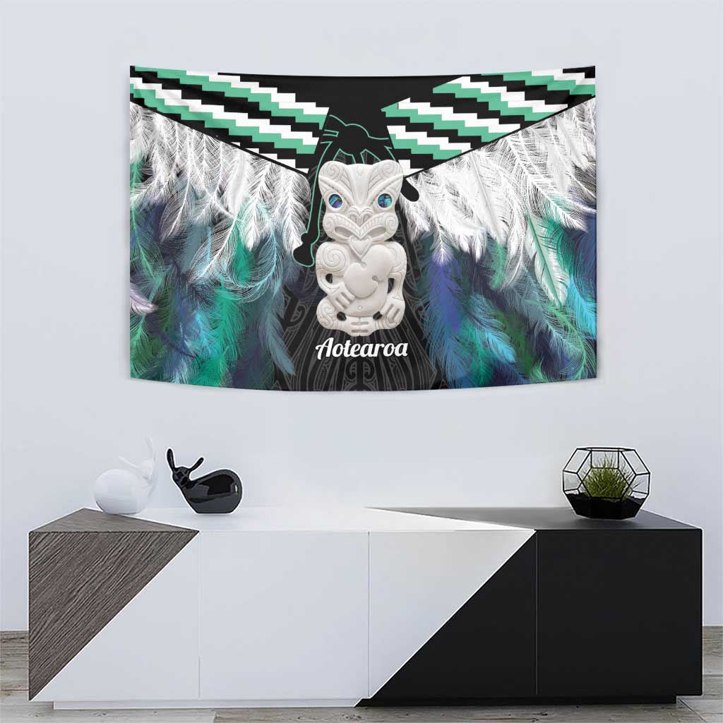 Aotearoa Korowai Motif Tapestry Hei Tiki Poutama Maori Pattern