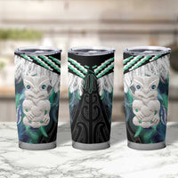 Aotearoa Korowai Motif Tumbler Cup Hei Tiki Poutama Maori Pattern
