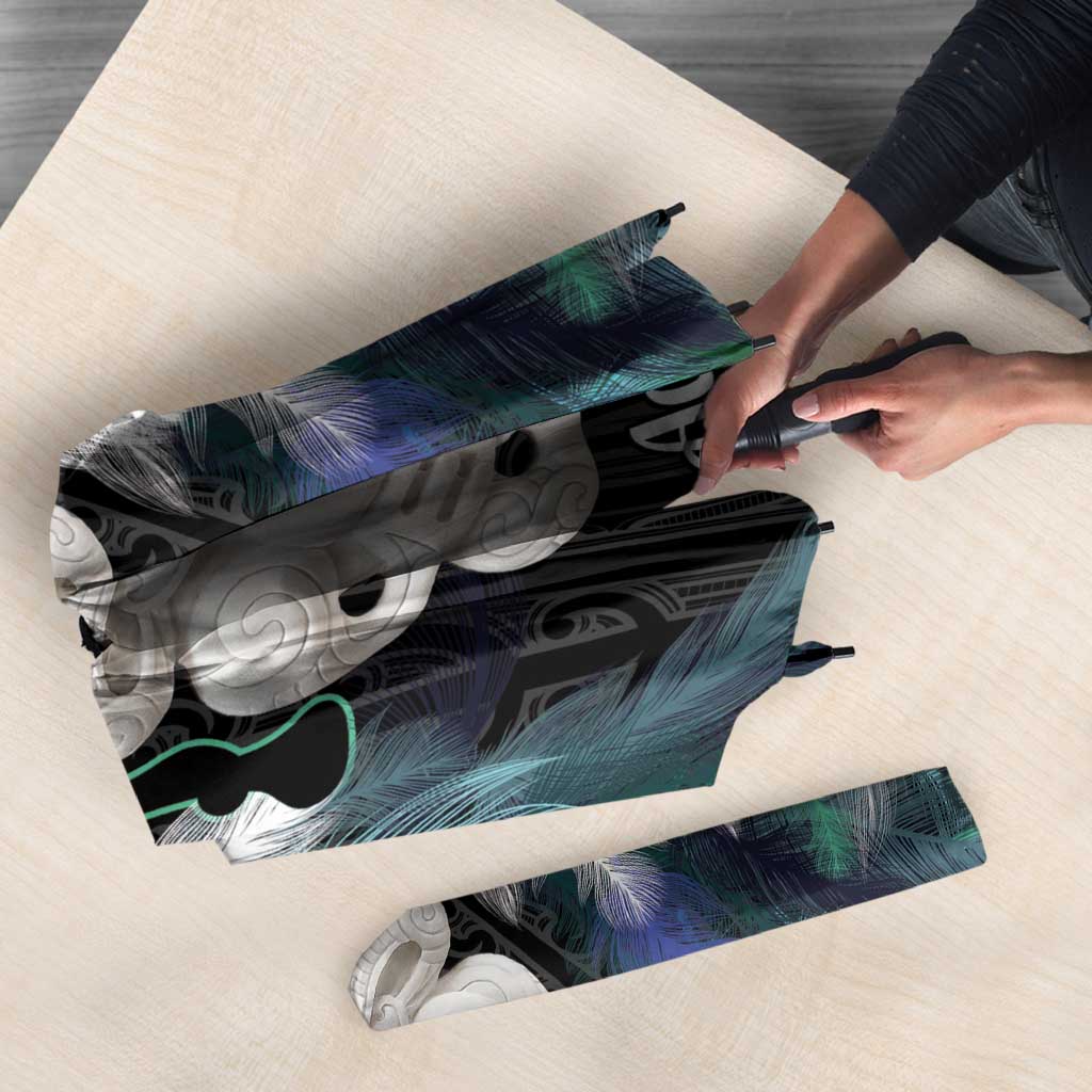 Aotearoa Korowai Motif Umbrella Hei Tiki Poutama Maori Pattern - Polynesian Pride