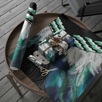 Aotearoa Korowai Motif Wrapping Paper Hei Tiki Poutama Maori Pattern - Polynesian Pride