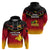 Papua New Guinea Rugby Hoodie PNG Hunters Polynesian Black LT14 - Polynesian Pride