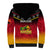 Papua New Guinea Rugby Sherpa Hoodie PNG Hunters Polynesian Black LT14 - Polynesian Pride