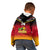 Personalised Papua New Guinea Rugby Kid Hoodie PNG Hunters Polynesian Black LT14 - Polynesian Pride