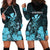 Polynesian Pride King Kamehameha Day Hawaii Hoodie Dress Polynesia Tribal Kanaka And Hibiscus Turquoise LT14 - Polynesian Pride