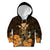 Polynesian Pride King Kamehameha Day Hawaii Kid Hoodie Polynesia Tribal Kanaka And Hibiscus Gold LT14 Hoodie Gold - Polynesian Pride