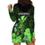 Polynesian Pride King Kamehameha Day Hawaii Hoodie Dress Polynesia Tribal Kanaka And Hibiscus Green LT14 - Polynesian Pride