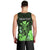 Personalised King Kamehameha Day Hawaii Men Tank Top Polynesia Tribal Kanaka And Hibiscus Green LT14 - Polynesian Pride