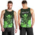 Personalised King Kamehameha Day Hawaii Men Tank Top Polynesia Tribal Kanaka And Hibiscus Green LT14 - Polynesian Pride