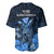 Polynesian Pride King Kamehameha Day Hawaii Baseball Jersey Polynesia Tribal Kanaka And Hibiscus Blue LT14 - Polynesian Pride