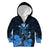 Polynesian Pride King Kamehameha Day Hawaii Kid Hoodie Polynesia Tribal Kanaka And Hibiscus Blue LT14 Zip Hoodie Blue - Polynesian Pride