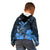 Polynesian Pride King Kamehameha Day Hawaii Kid Hoodie Polynesia Tribal Kanaka And Hibiscus Blue LT14 - Polynesian Pride