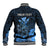 Personalised King Kamehameha Day Hawaii Baseball Jacket Polynesia Tribal Kanaka And Hibiscus Blue LT14 - Polynesian Pride