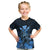 Personalised King Kamehameha Day Hawaii Kid T Shirt Polynesia Tribal Kanaka And Hibiscus Blue LT14 Blue - Polynesian Pride