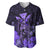 Polynesian Pride King Kamehameha Day Hawaii Baseball Jersey Polynesia Tribal Kanaka And Hibiscus Purple LT14 Purple - Polynesian Pride